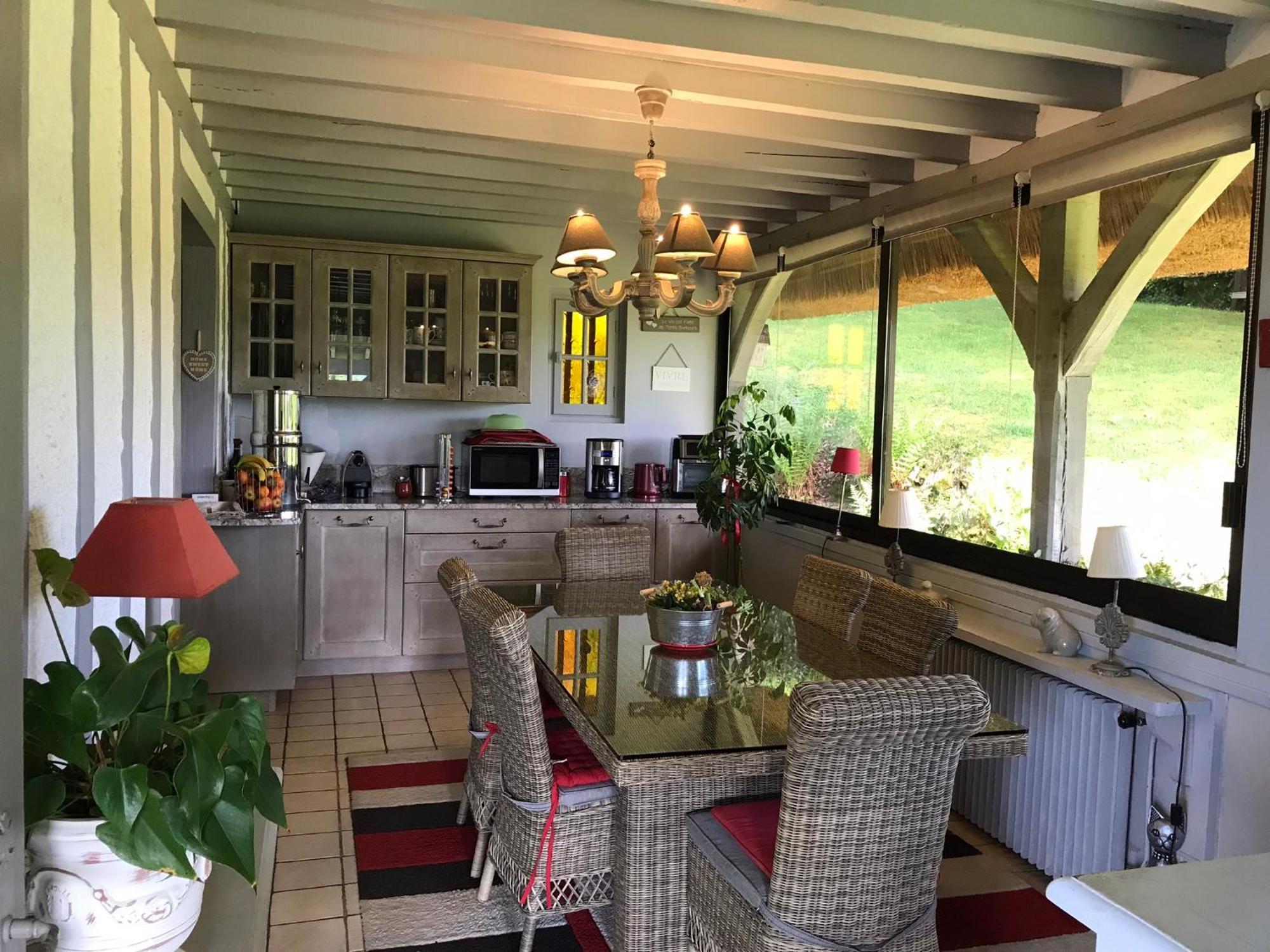 Les Chaumieres Du Pays D'Auge Bed and Breakfast Le Breuil-en-Auge Eksteriør billede